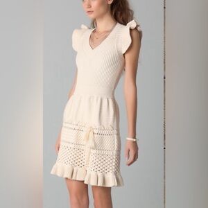 Valentino Red crochet dress